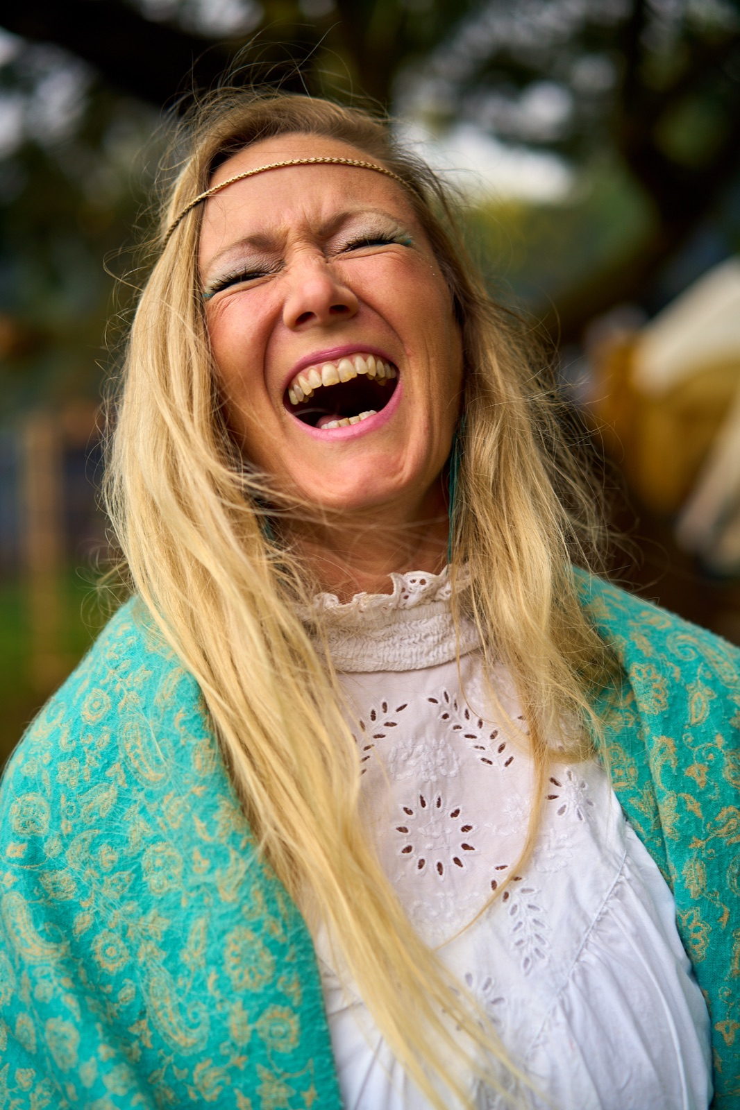 Mellanie laughing